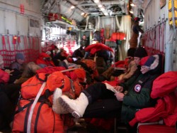 Onboard the Herc'